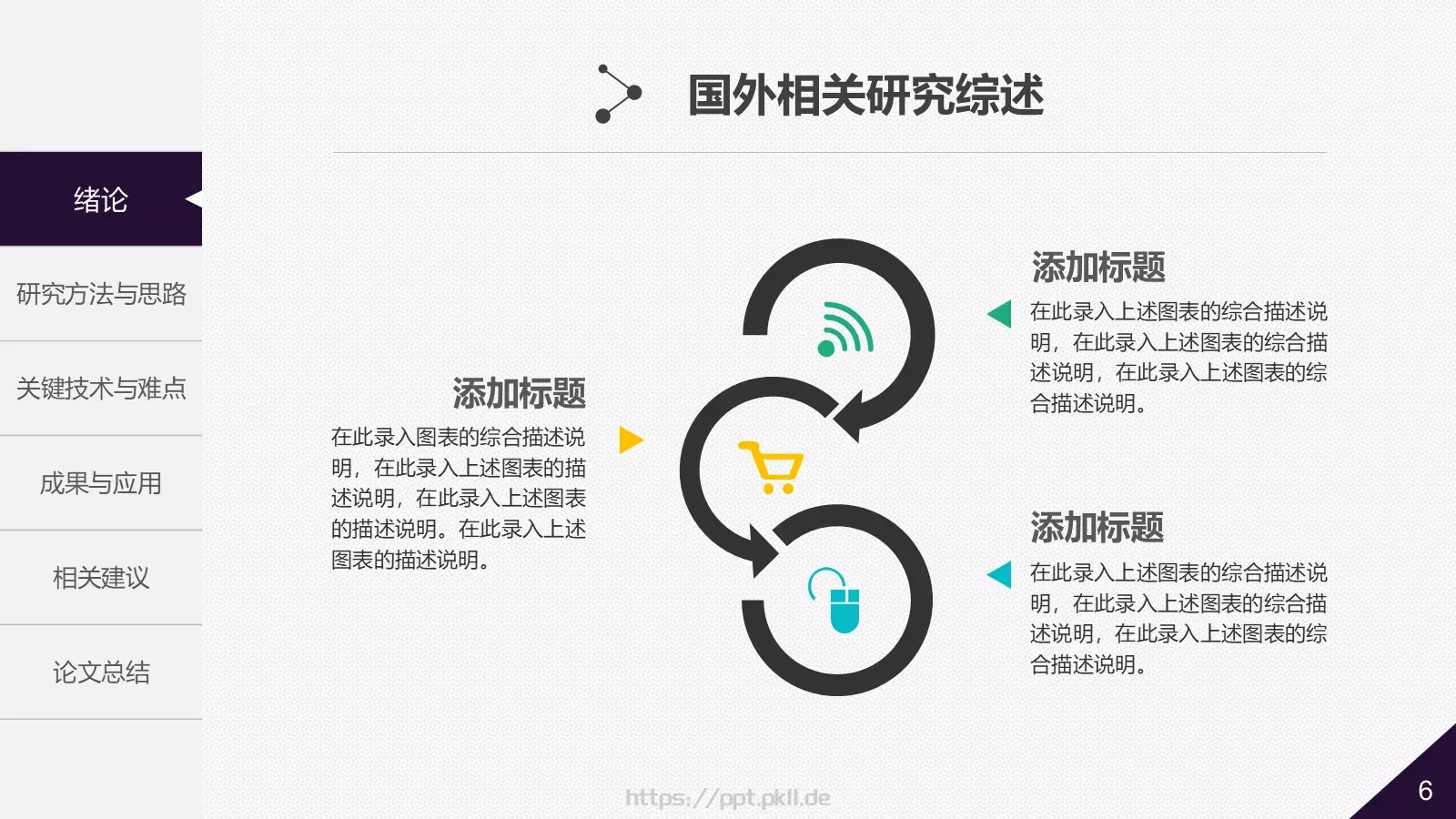 大学院系答辩简历PPT模板 第 6 页预览图