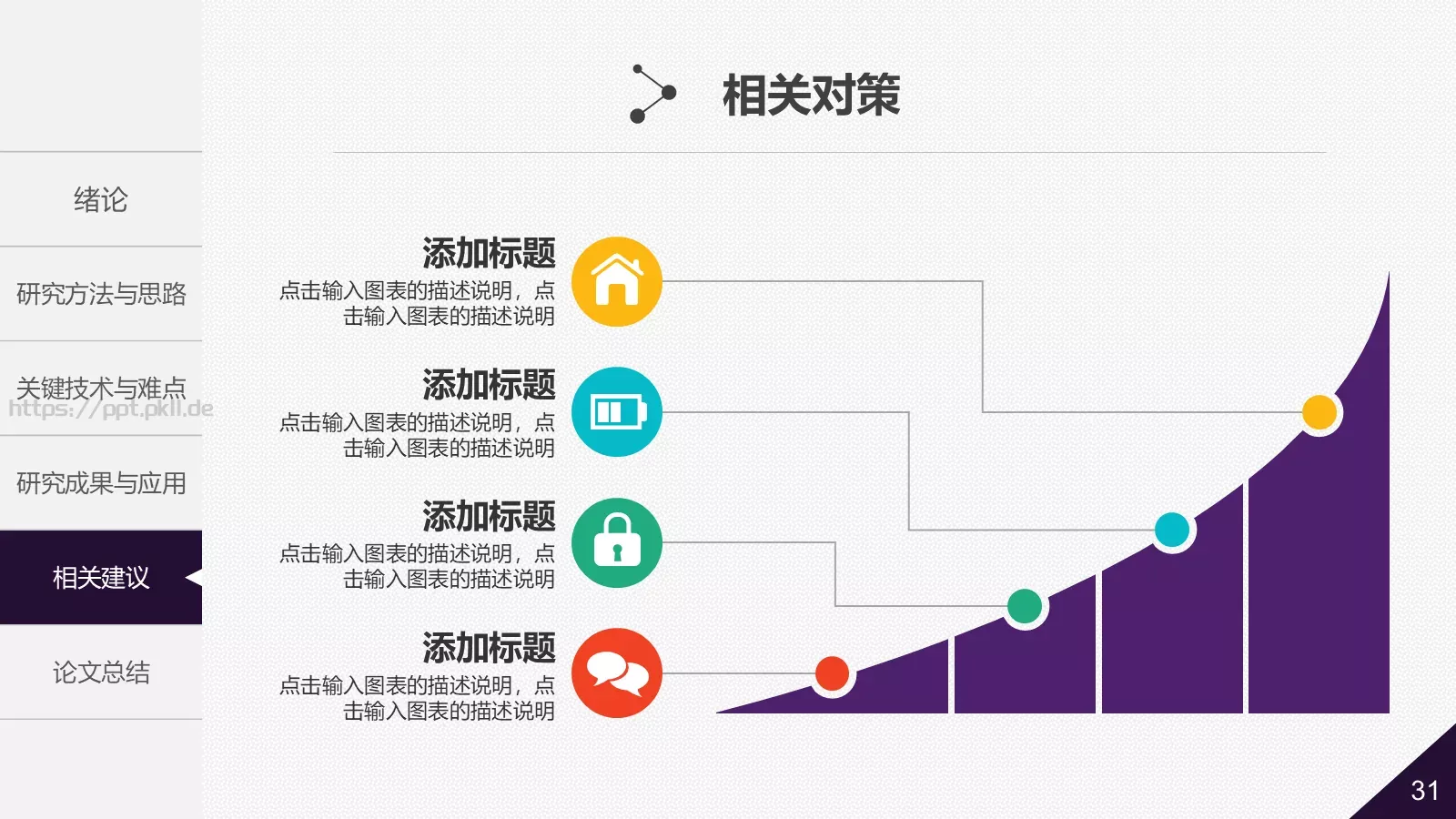 大学院系答辩简历PPT模板 第 31 页预览图