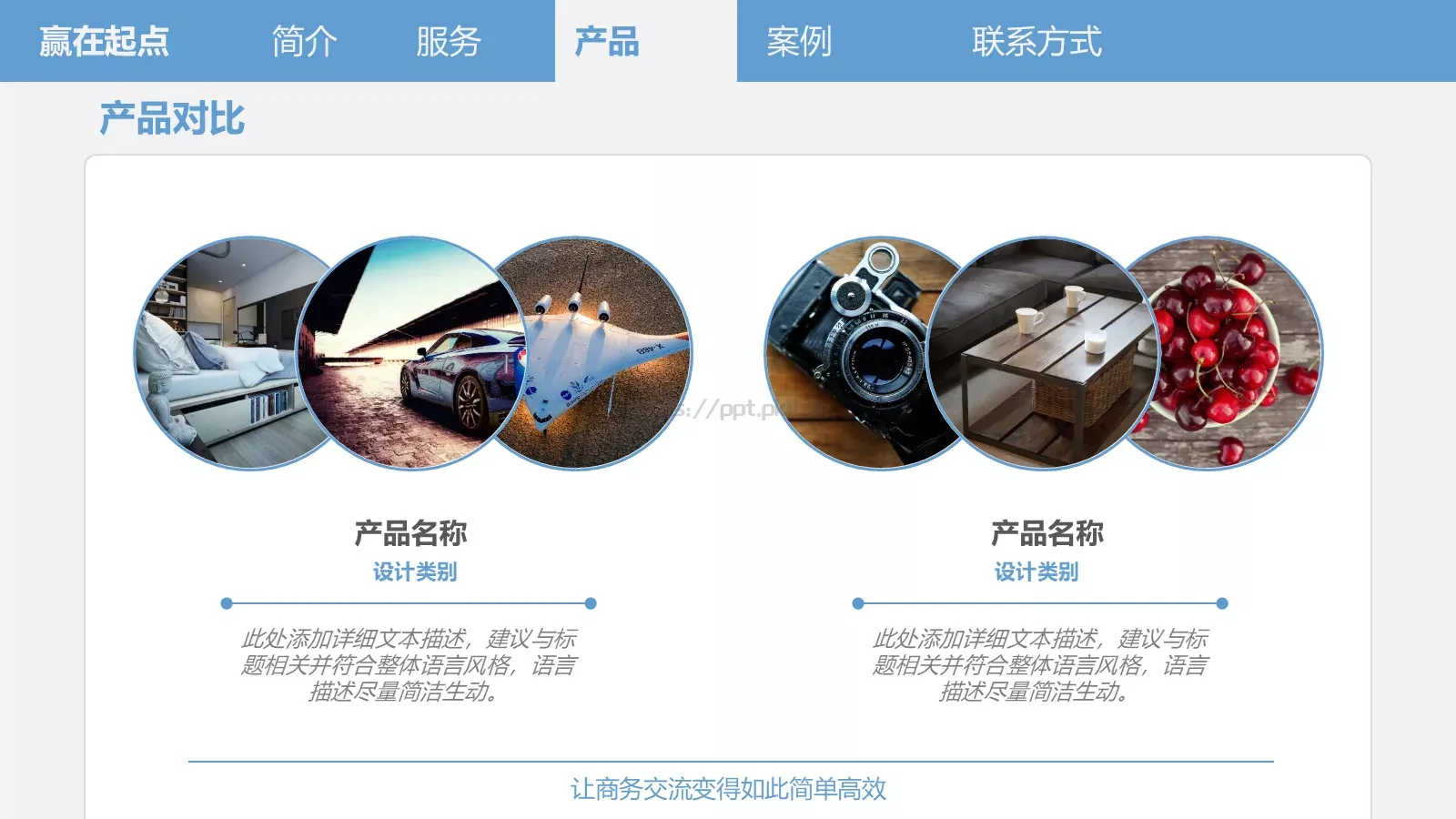 产品介绍PPT模板 第 15 页预览图