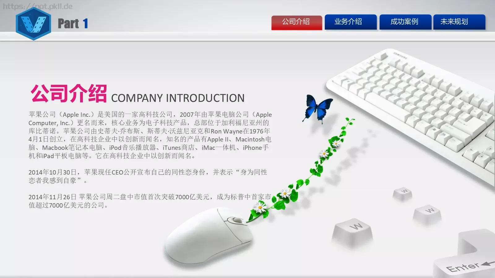 电子商务公司介绍PPT模板 第 5 页预览图