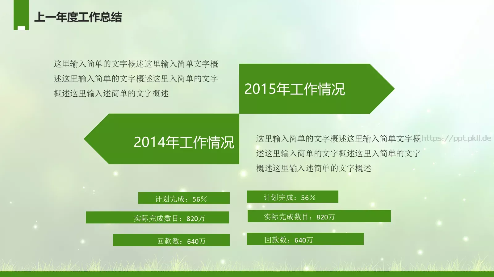工作计划年终总结PPT模板 第 7 页预览图