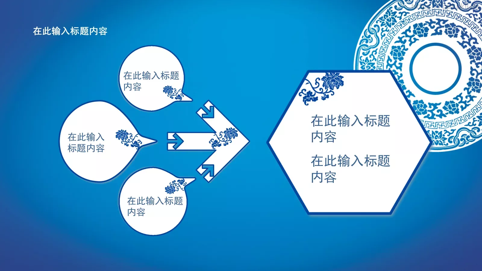 青花瓷个性商务汇报PPT模板 第 3 页缩略图