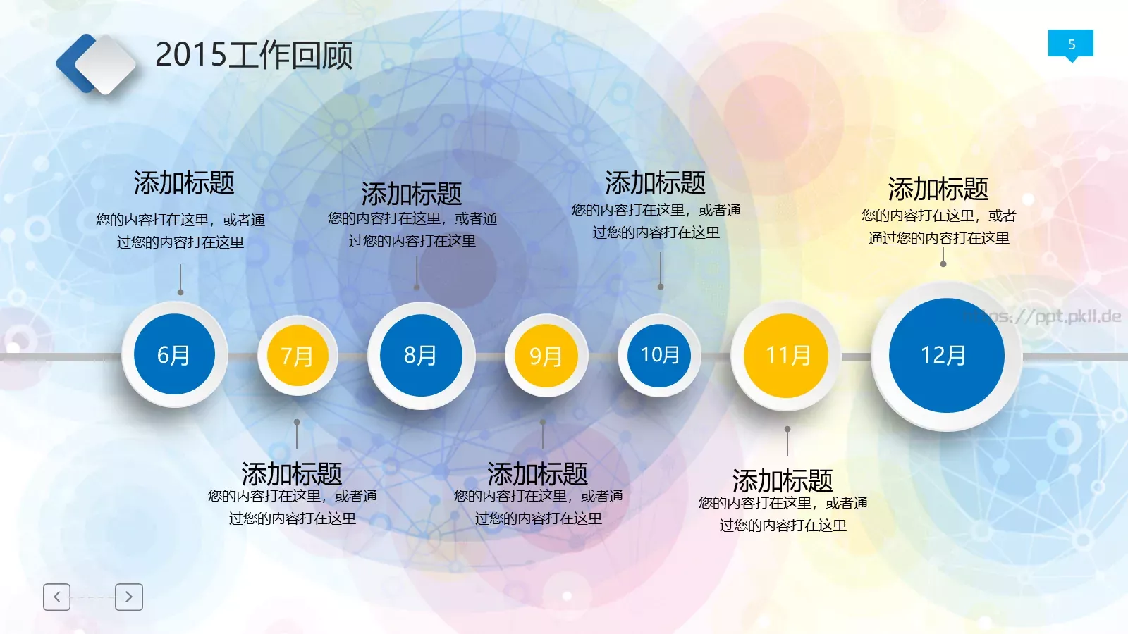年终工作总结PPT模板 第 5 页预览图