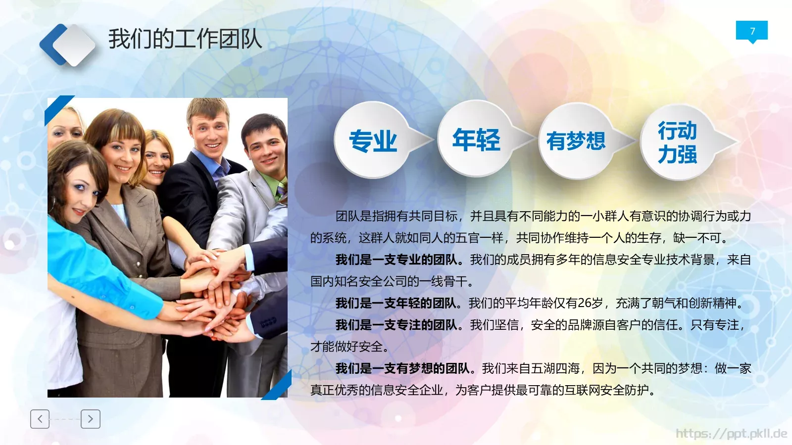 年终工作总结PPT模板 第 7 页预览图