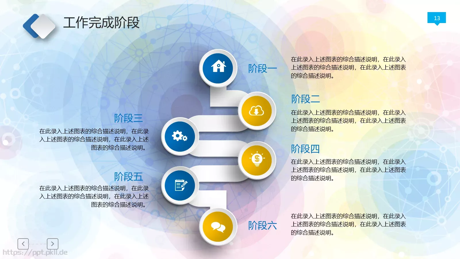 年终工作总结PPT模板 第 13 页预览图