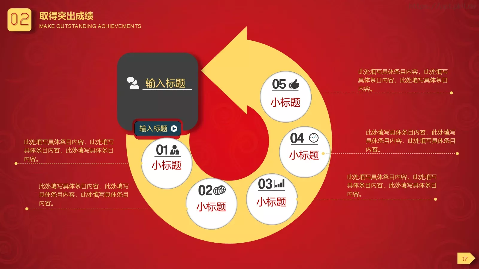 工作总结PPT模板 第 17 页预览图