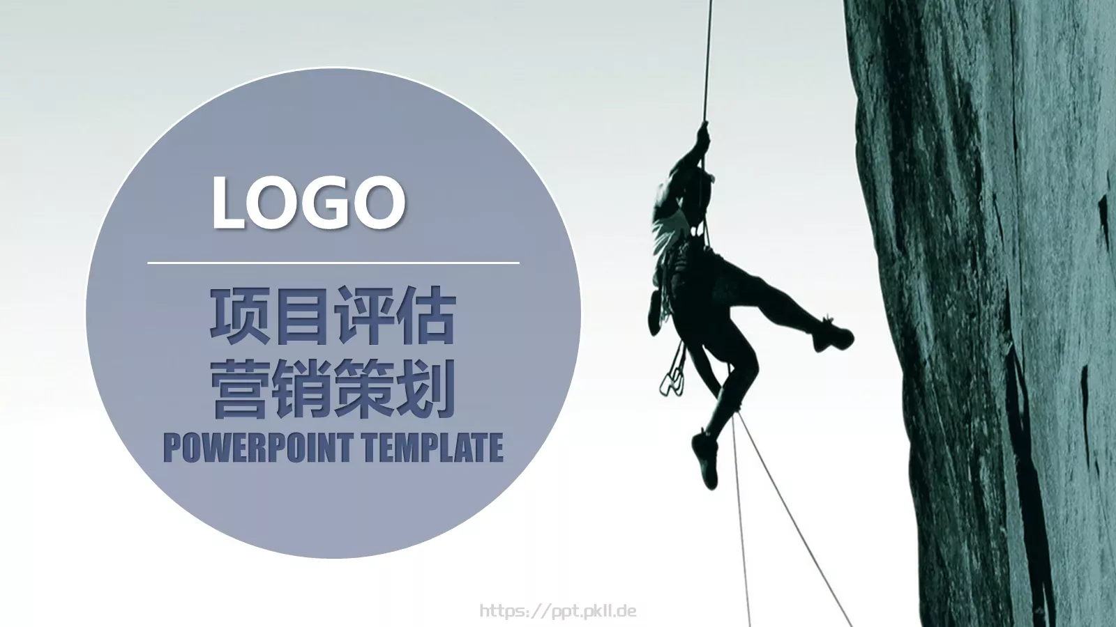 项目评估PPT模板 封面图