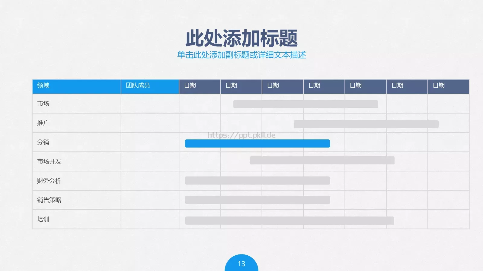 项目评估PPT模板 第 13 页预览图