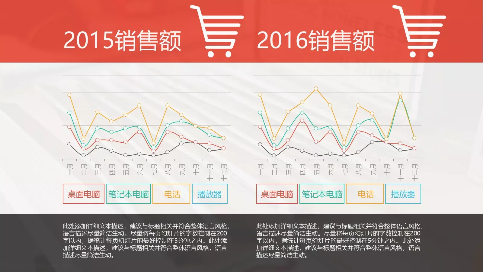 多色彩欧美扁平商务汇报PPT模板 第 11 页预览图