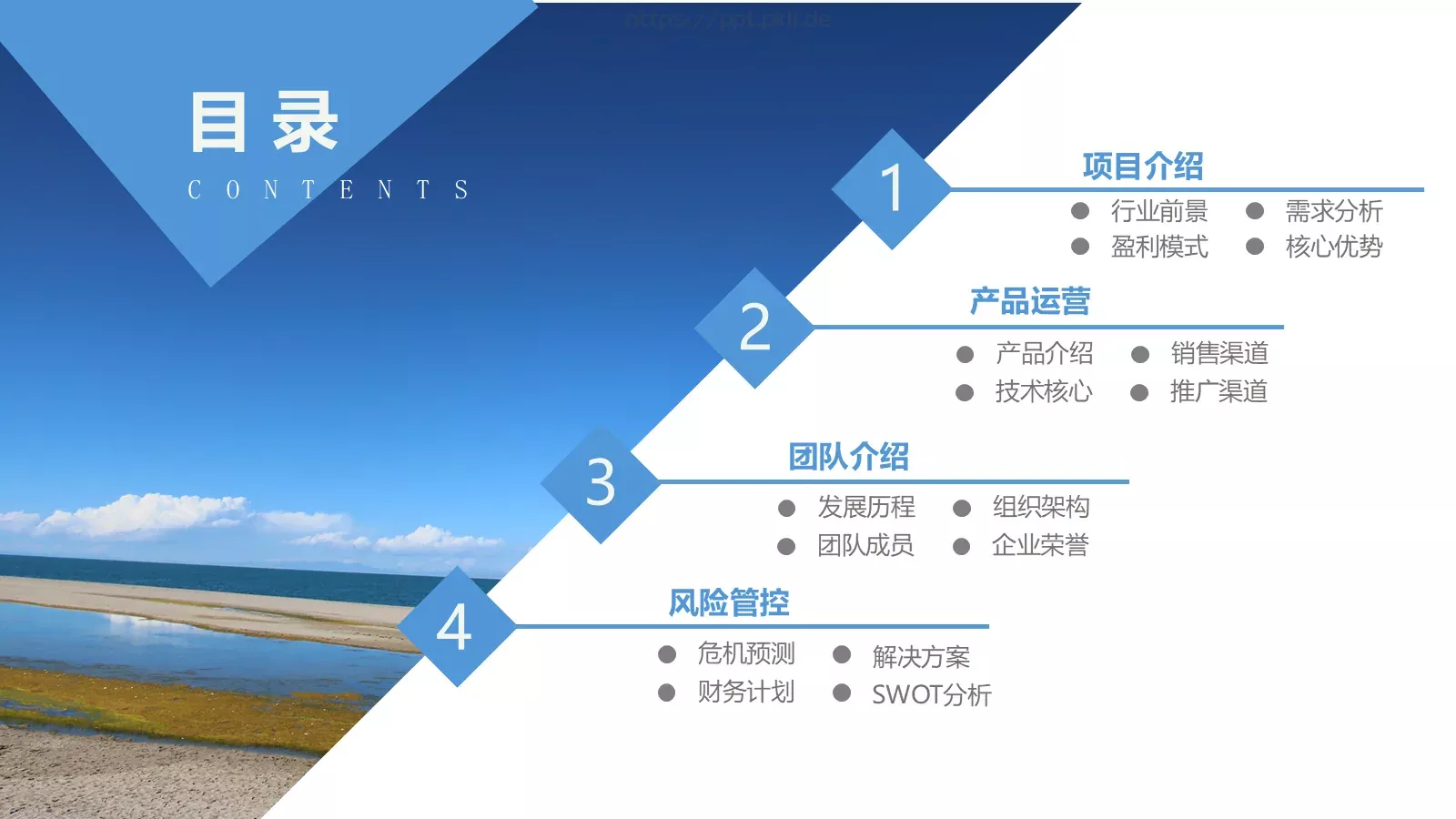 简洁商业计划书模板 第 2 页缩略图