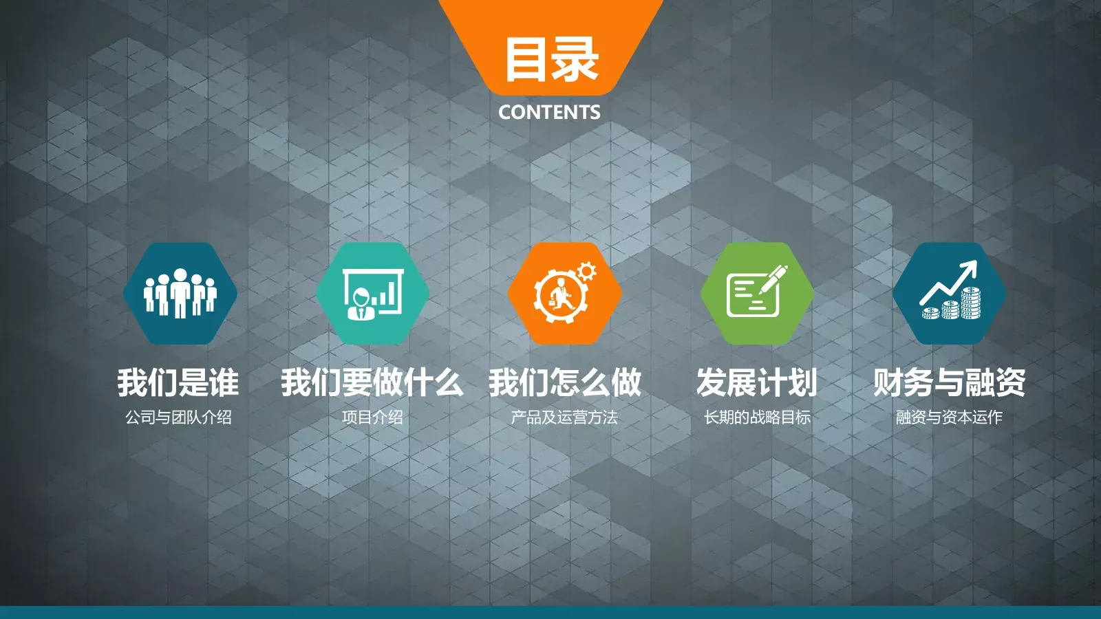 商业融资幻灯片模板 第 2 页缩略图