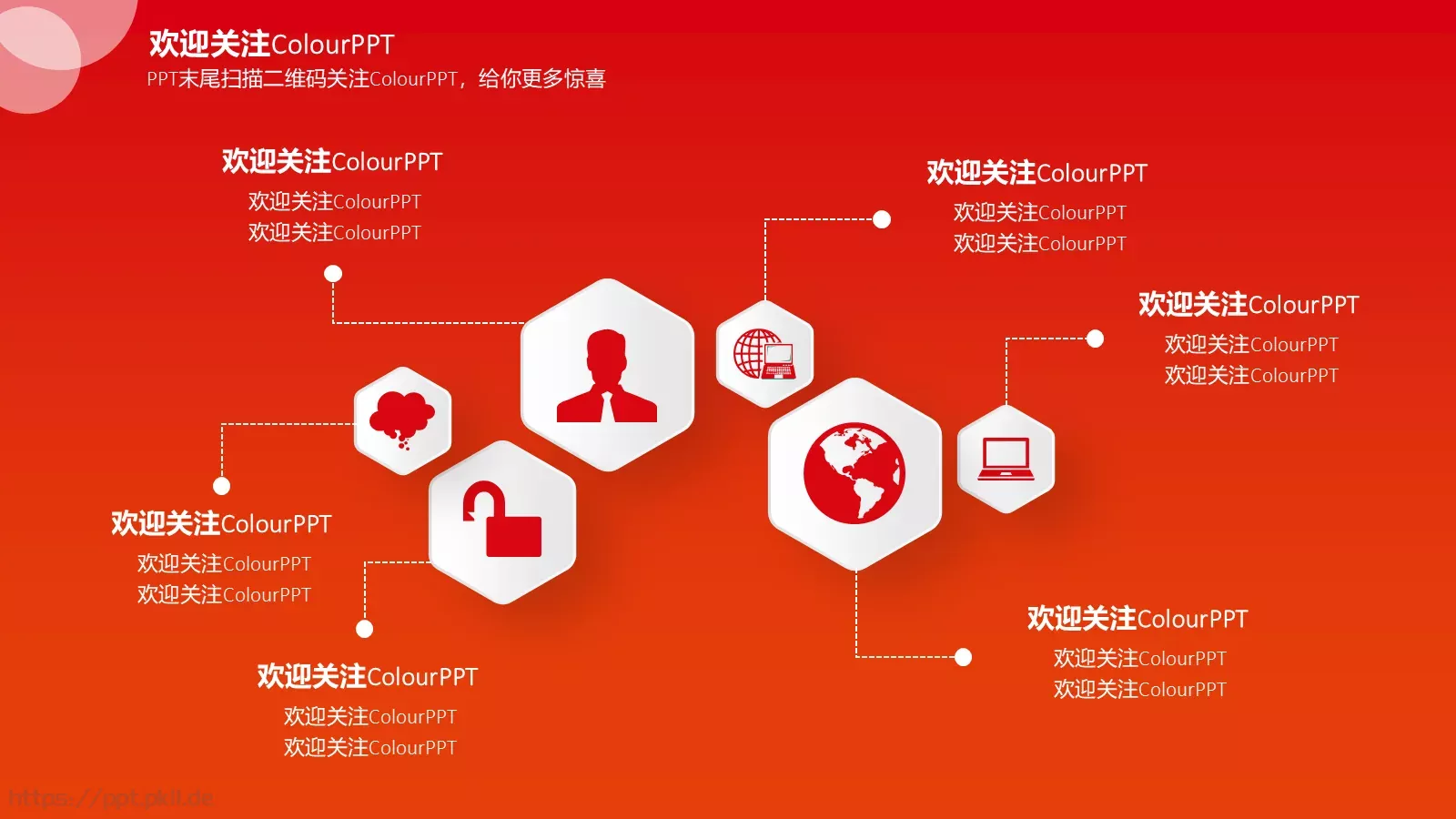 渐变清新年终总结PPT模板 第 5 页预览图
