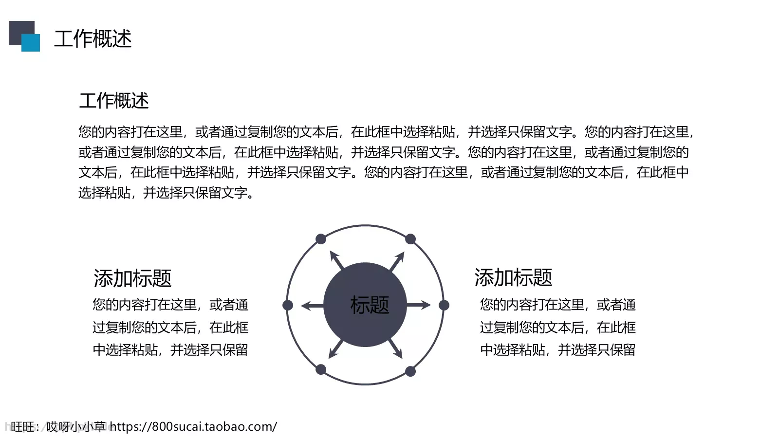 工作汇报PPT模板 第 4 页缩略图