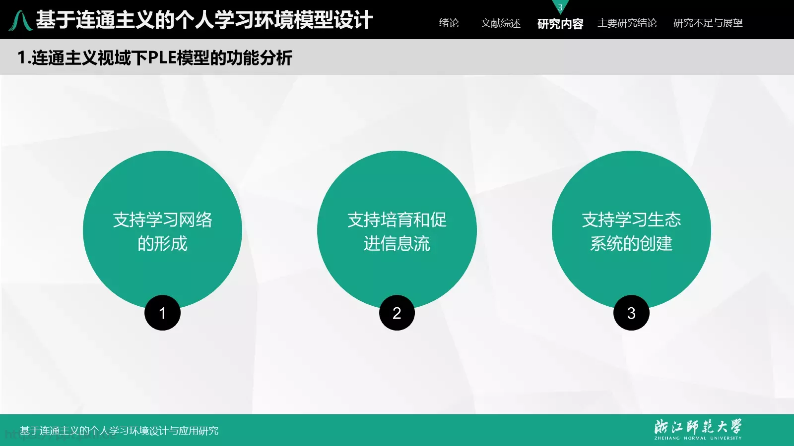 基于连通主义的毕业答辩PPT模板 第 17 页预览图
