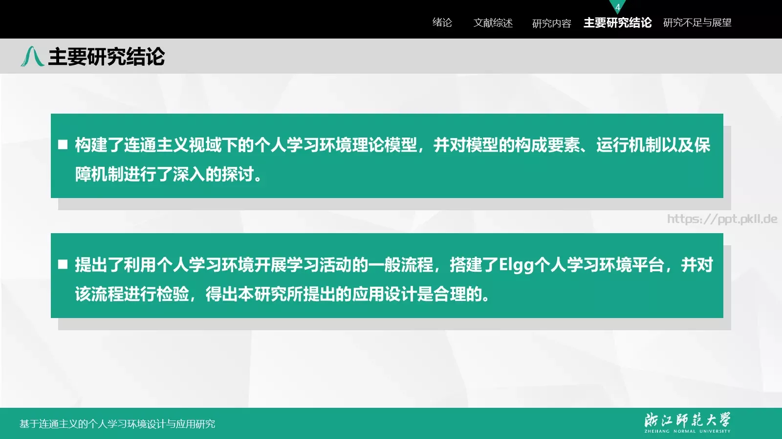 基于连通主义的毕业答辩PPT模板 第 35 页预览图