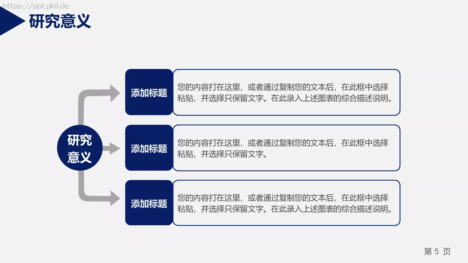 答辩材料PPT模板 第 5 页预览图