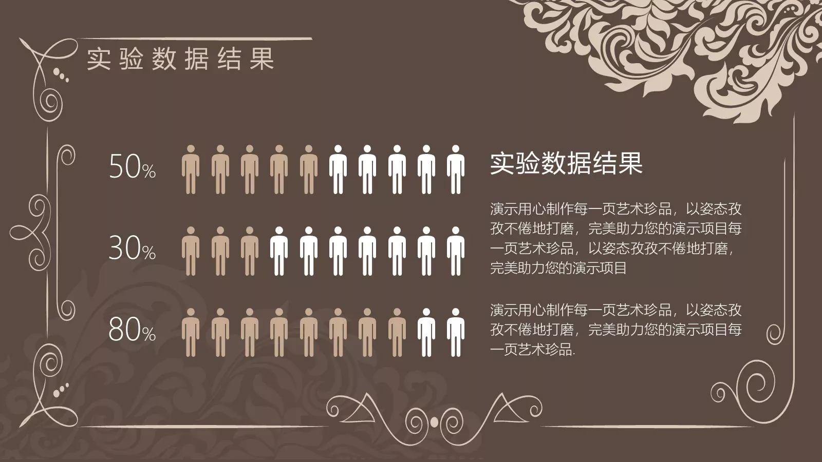 古典花纹毕业答辩模板 第 13 页预览图