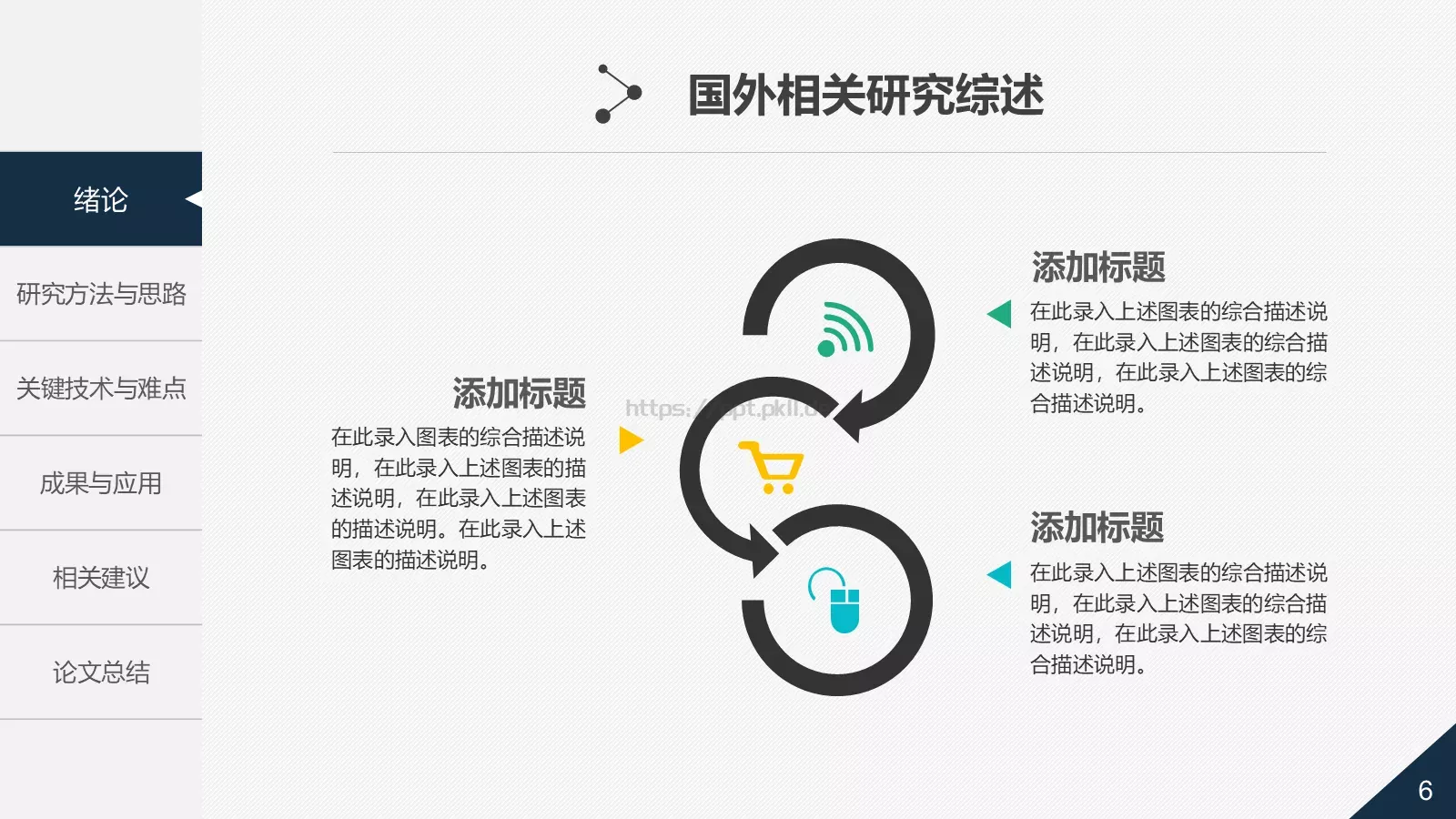 大学毕业答辩PPT模板 第 6 页预览图