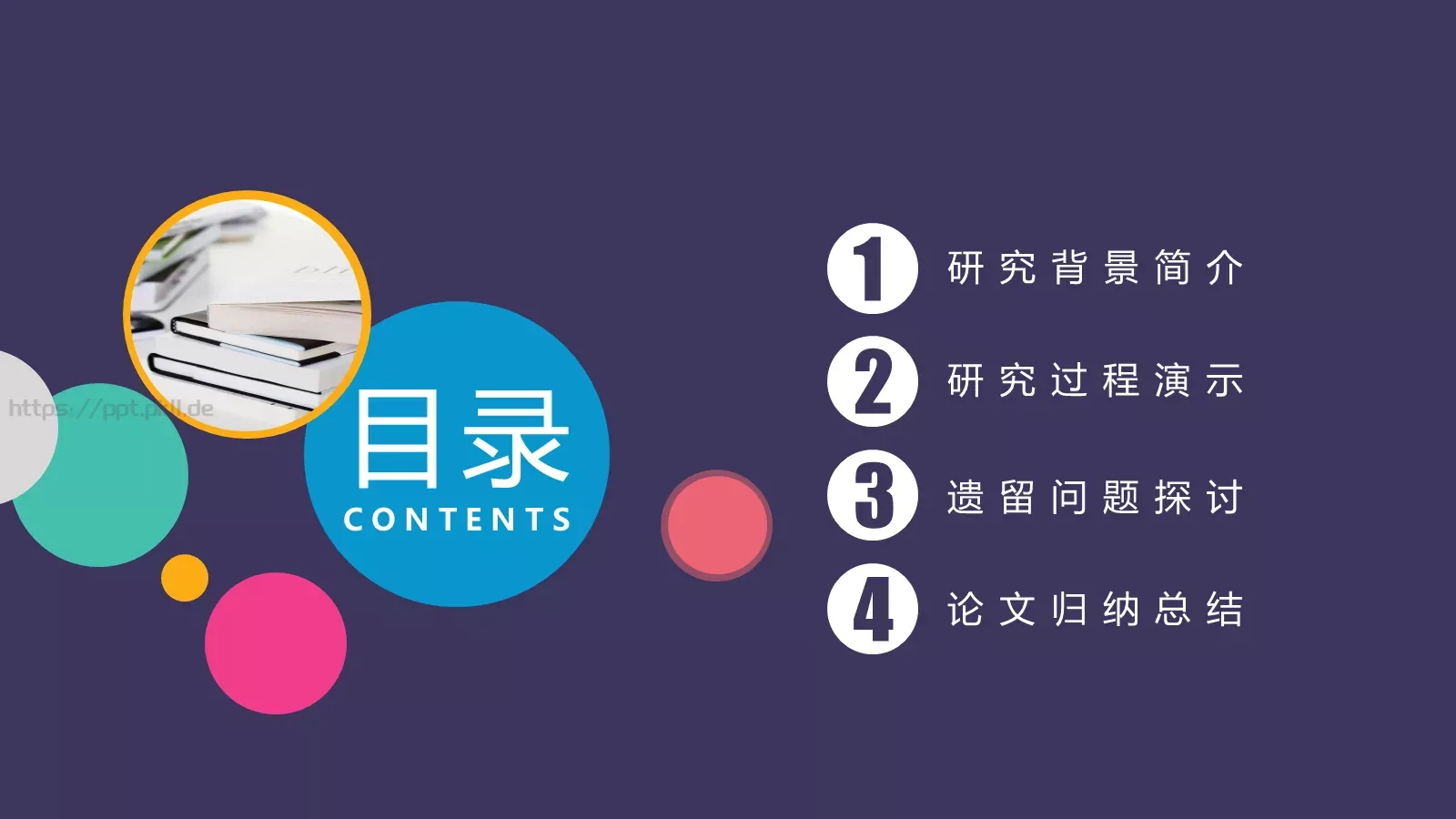 论文答辩PPT模板 第 3 页缩略图
