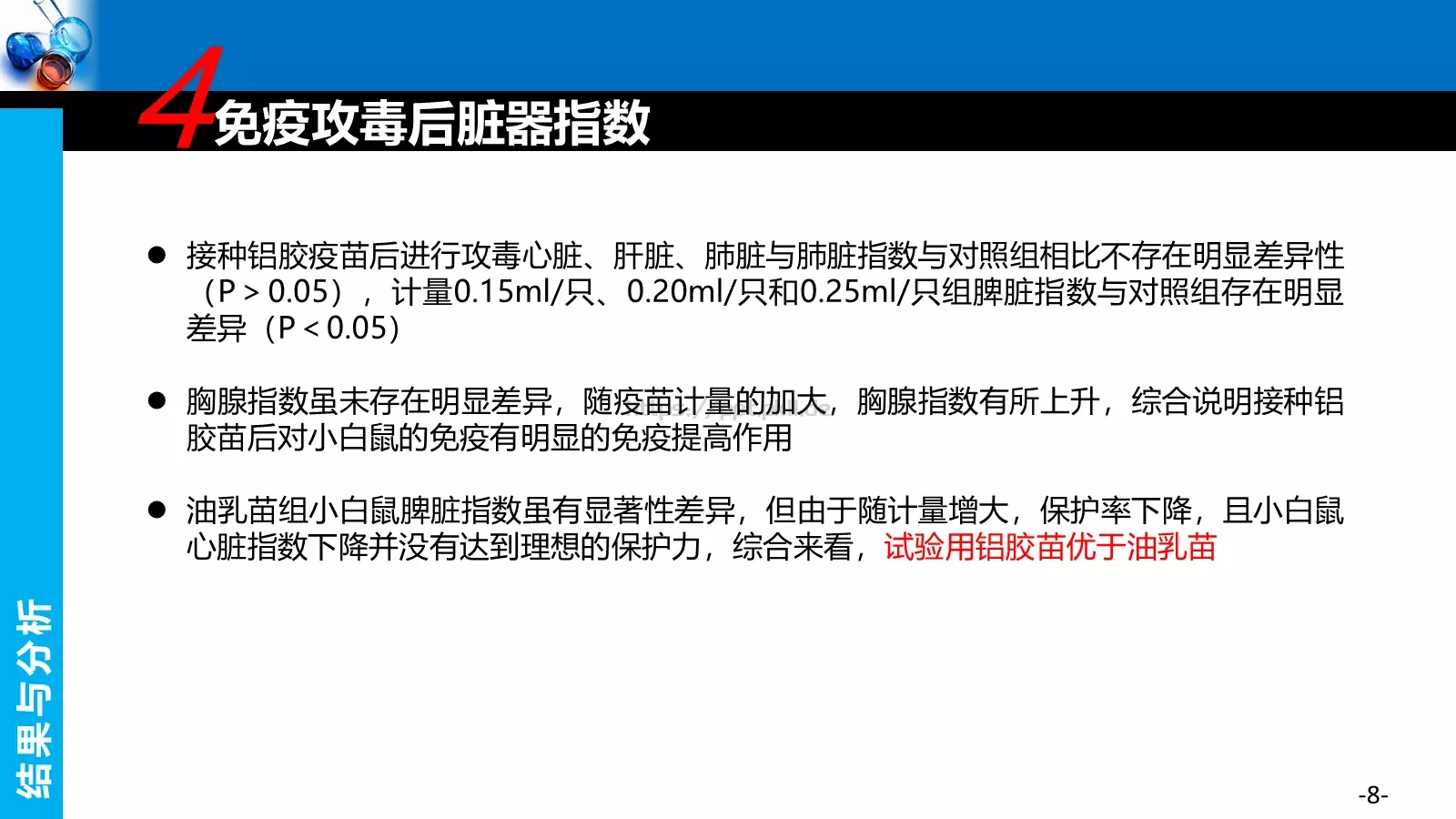 自制禽源耐药大肠杆菌三价灭活疫苗研究毕业答辩PPT模板 第 8 页预览图