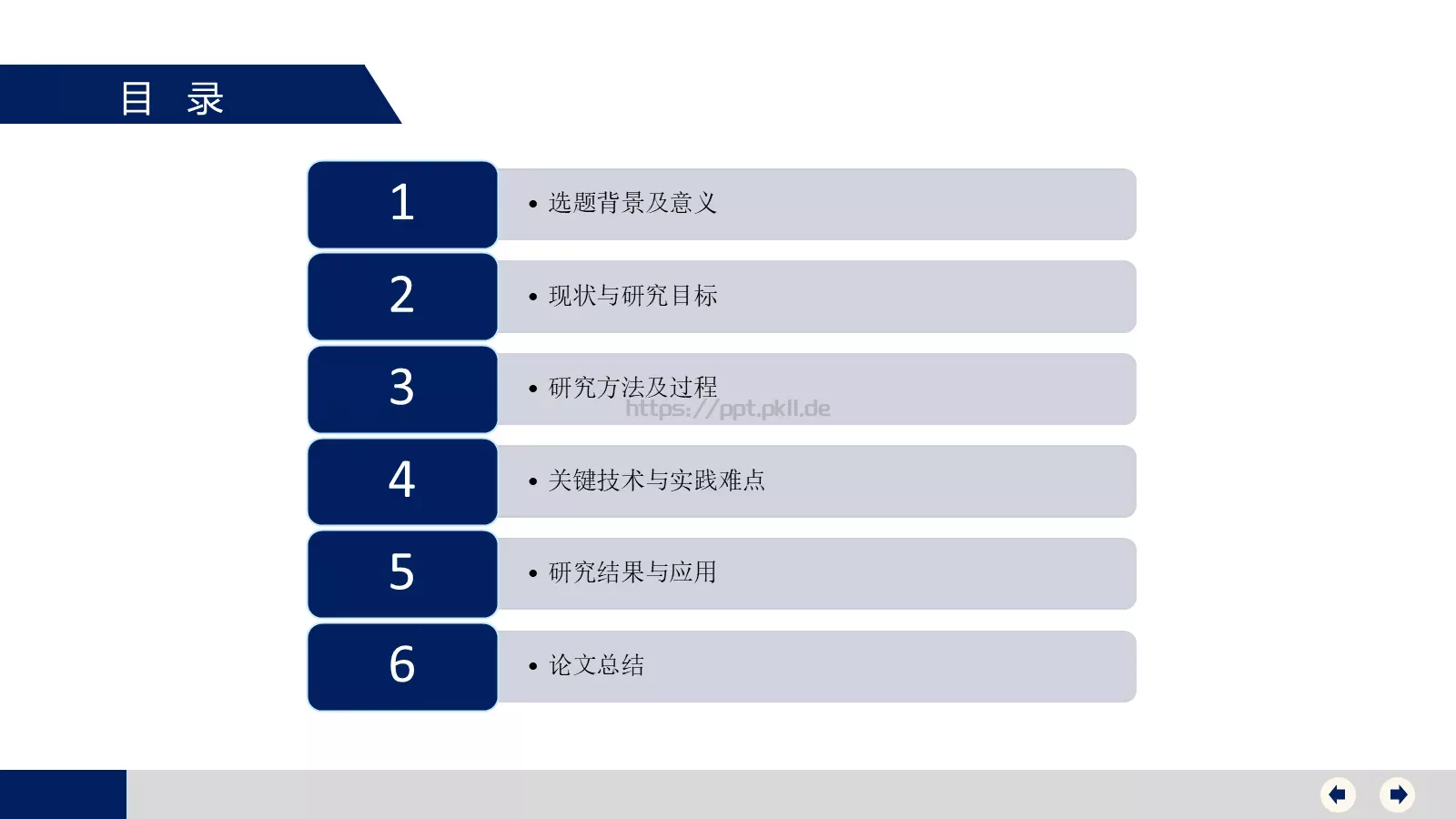 毕业论文答辩PPT模板 第 2 页缩略图