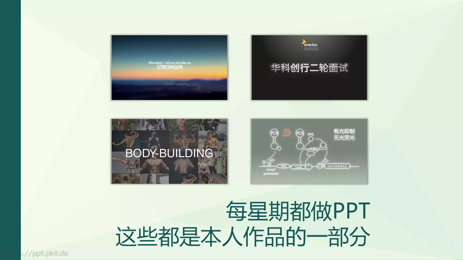 个人简历PPT模板 第 13 页预览图