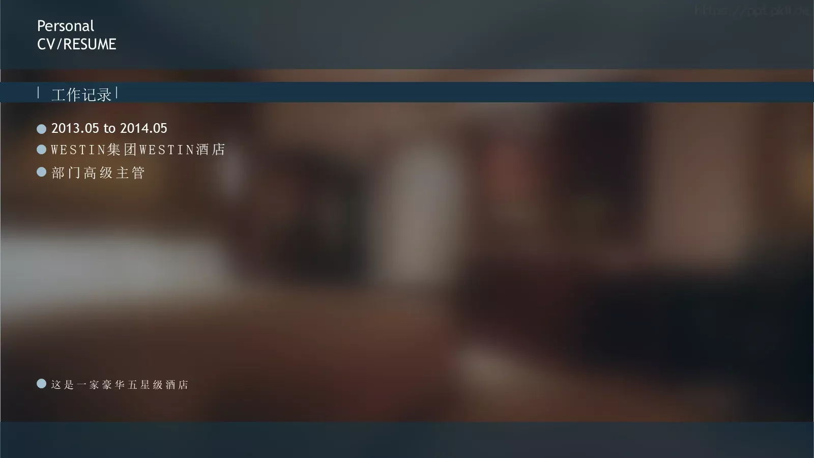 竞聘简历PPT模板 第 6 页预览图