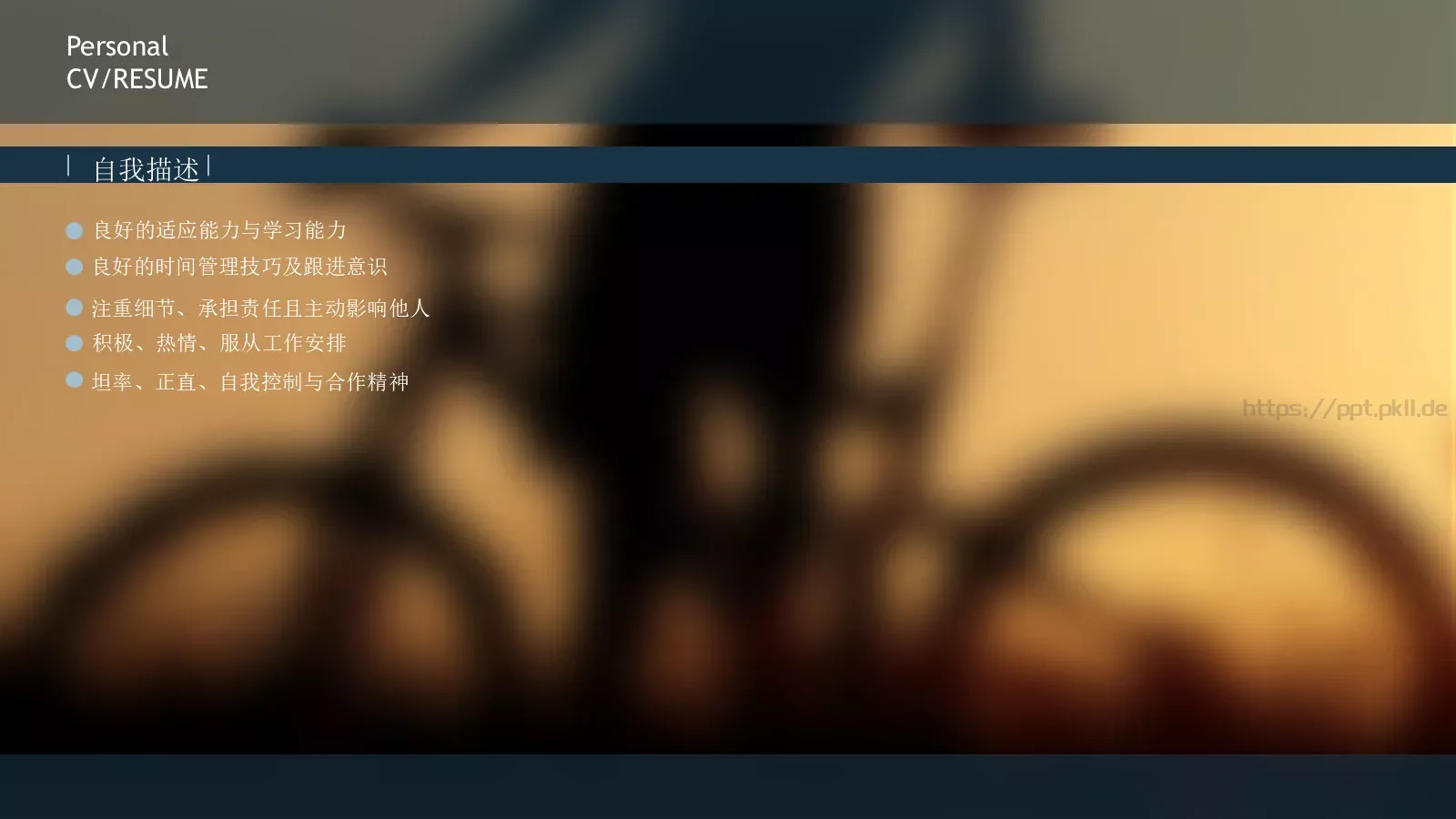 竞聘简历PPT模板 第 11 页预览图