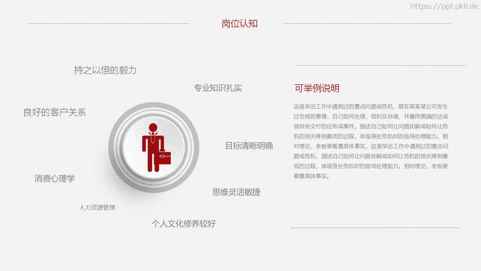 个人简历PPT模板 第 17 页预览图