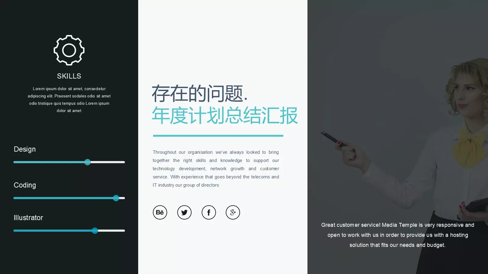 年度工作总结与计划PPT模板 第 19 页预览图