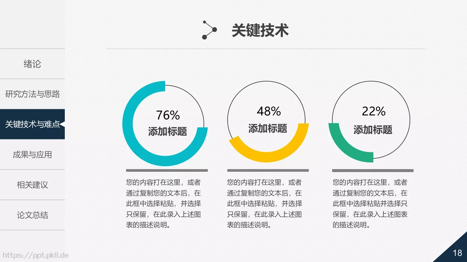 论文答辩PPT模板 第 18 页预览图