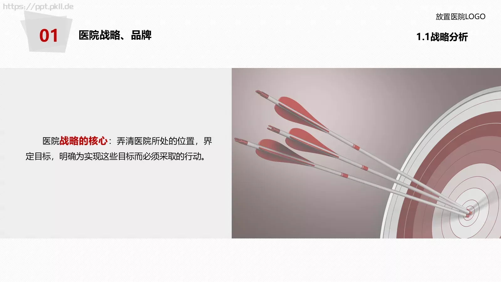 医院年度工作总结报告PPT模板 第 8 页预览图