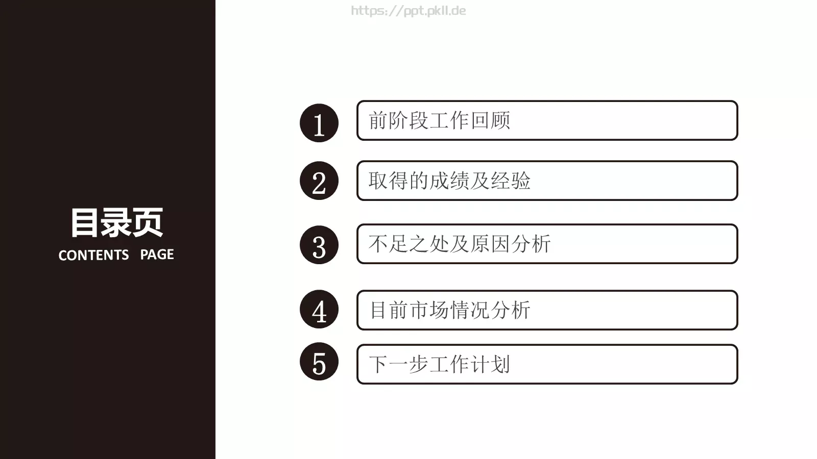 工作总结PPT模板 第 2 页缩略图