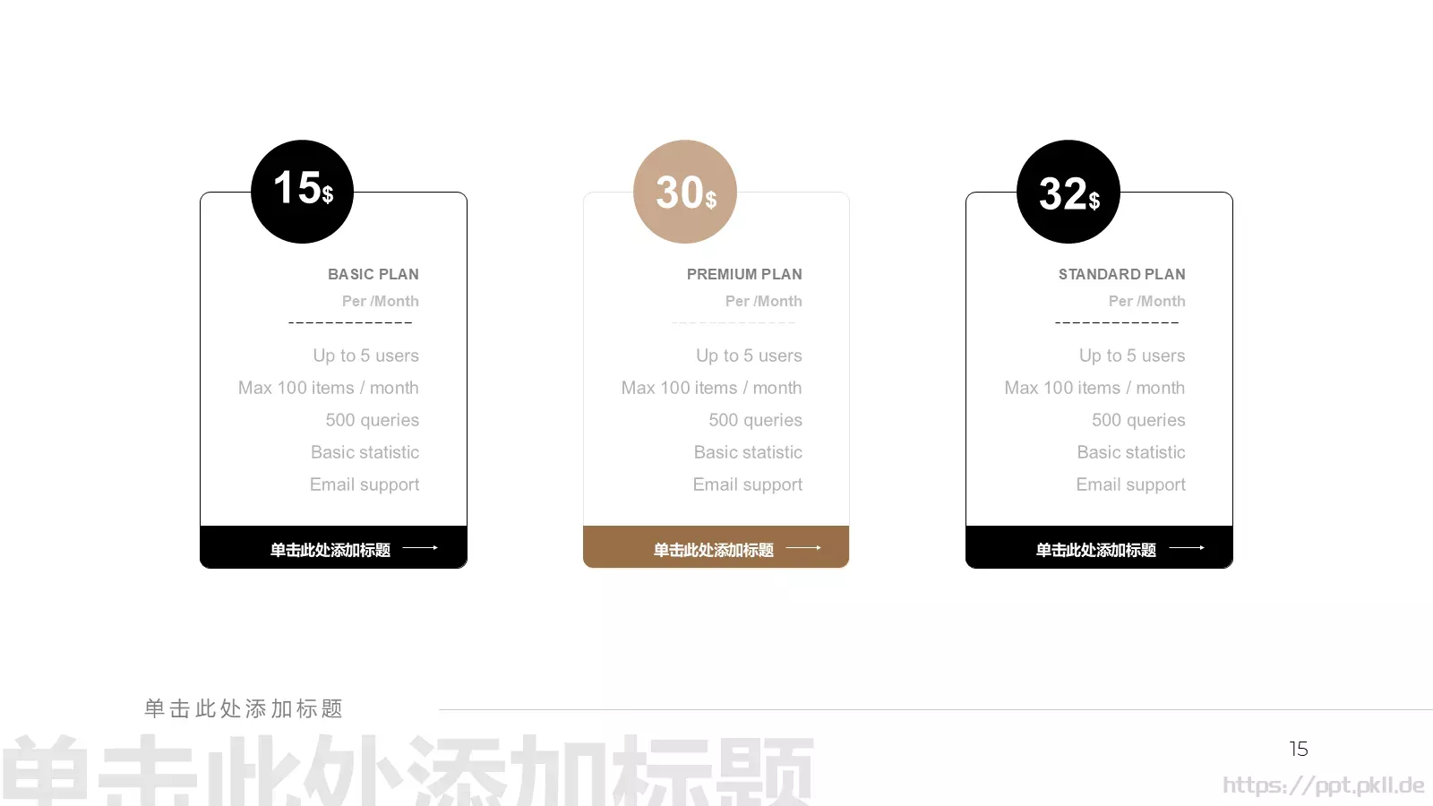 黑白极简商务通用模板 第 15 页预览图