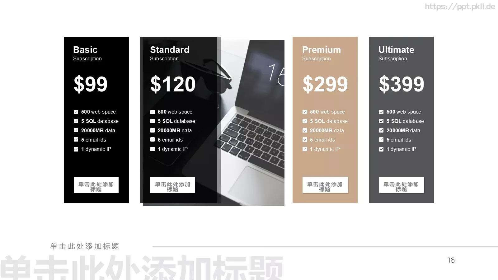 黑白极简商务通用模板 第 16 页预览图