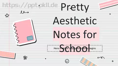 学校课堂笔记清新通用PPT模板 缩略图