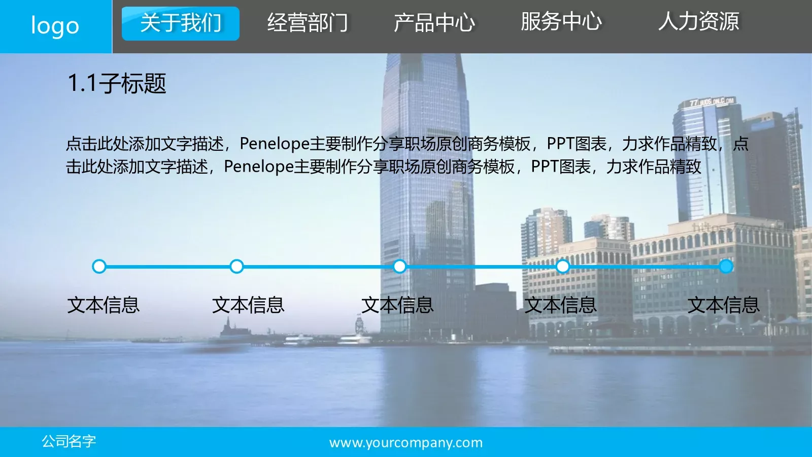 上海某公司介绍宣传PPT模板 第 3 页缩略图