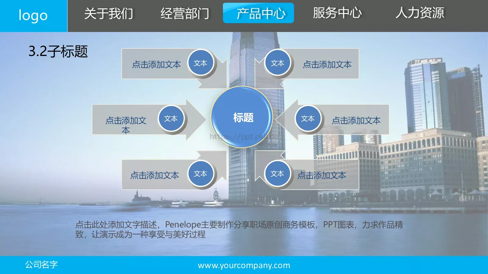 上海某公司介绍宣传PPT模板 第 19 页预览图