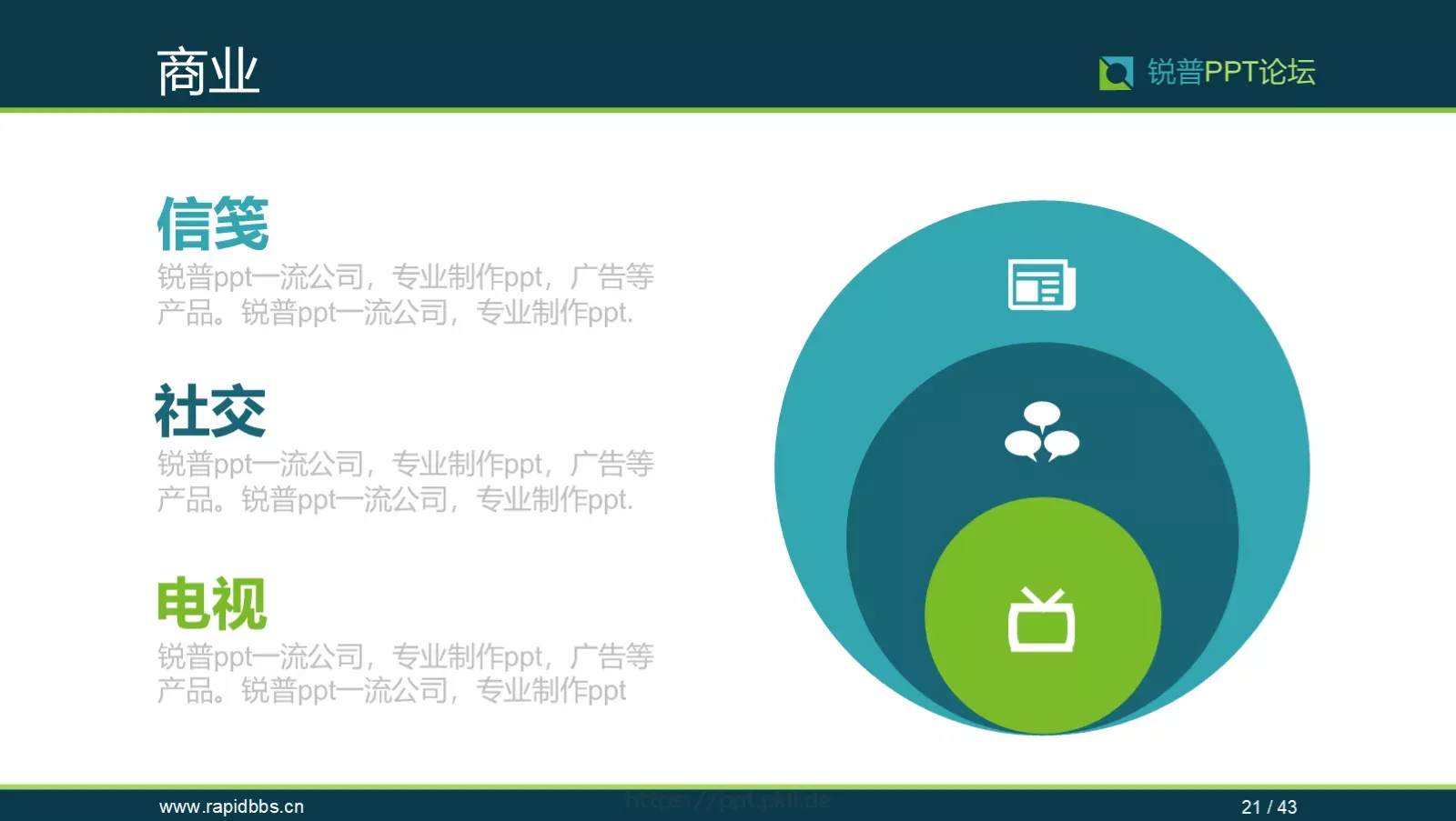 企业宣传锐普PPT模板 第 21 页预览图