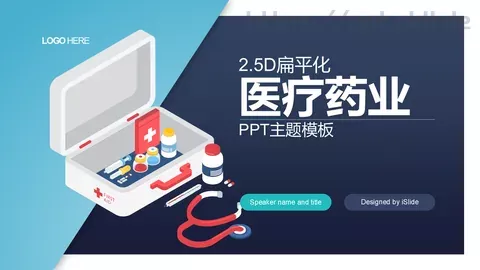 医疗药业PPT模板 缩略图