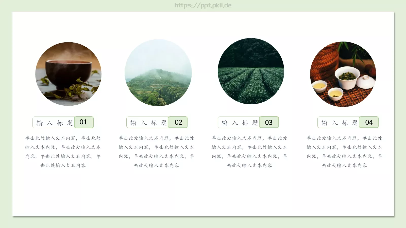 春茶中国风主题PPT模板 第 4 页缩略图
