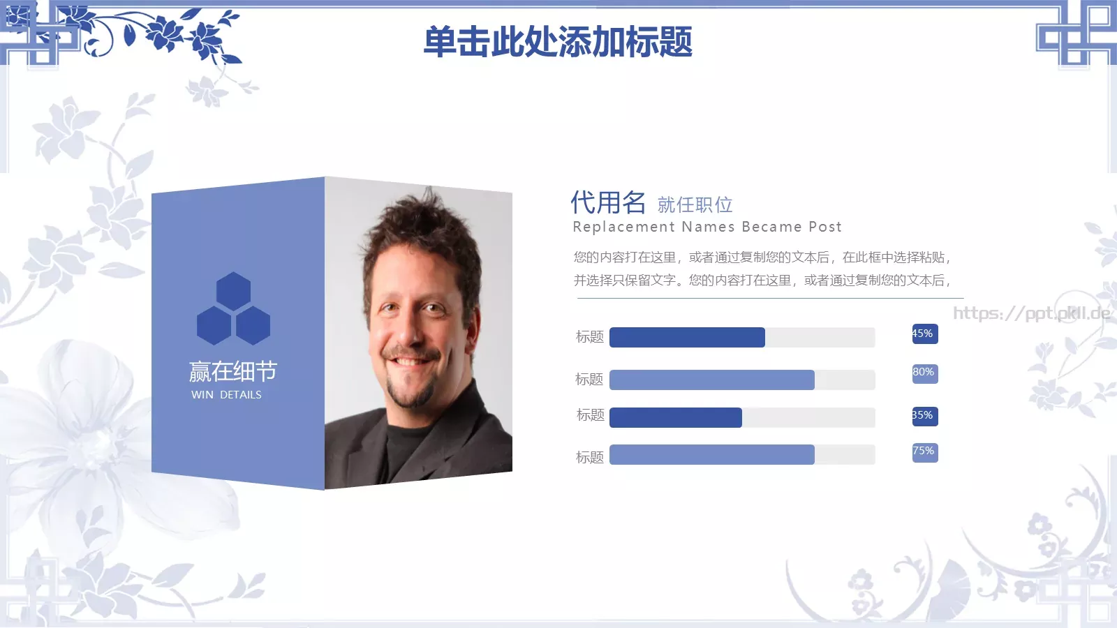 青花瓷中式幻灯片PPT模板 第 18 页预览图