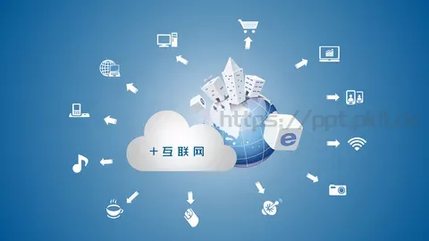 互联网科技主题PPT模板 缩略图