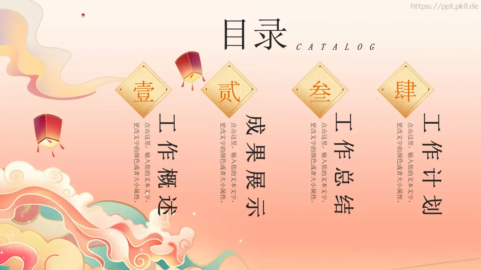 工作计划设计分享PPT模板 第 2 页缩略图