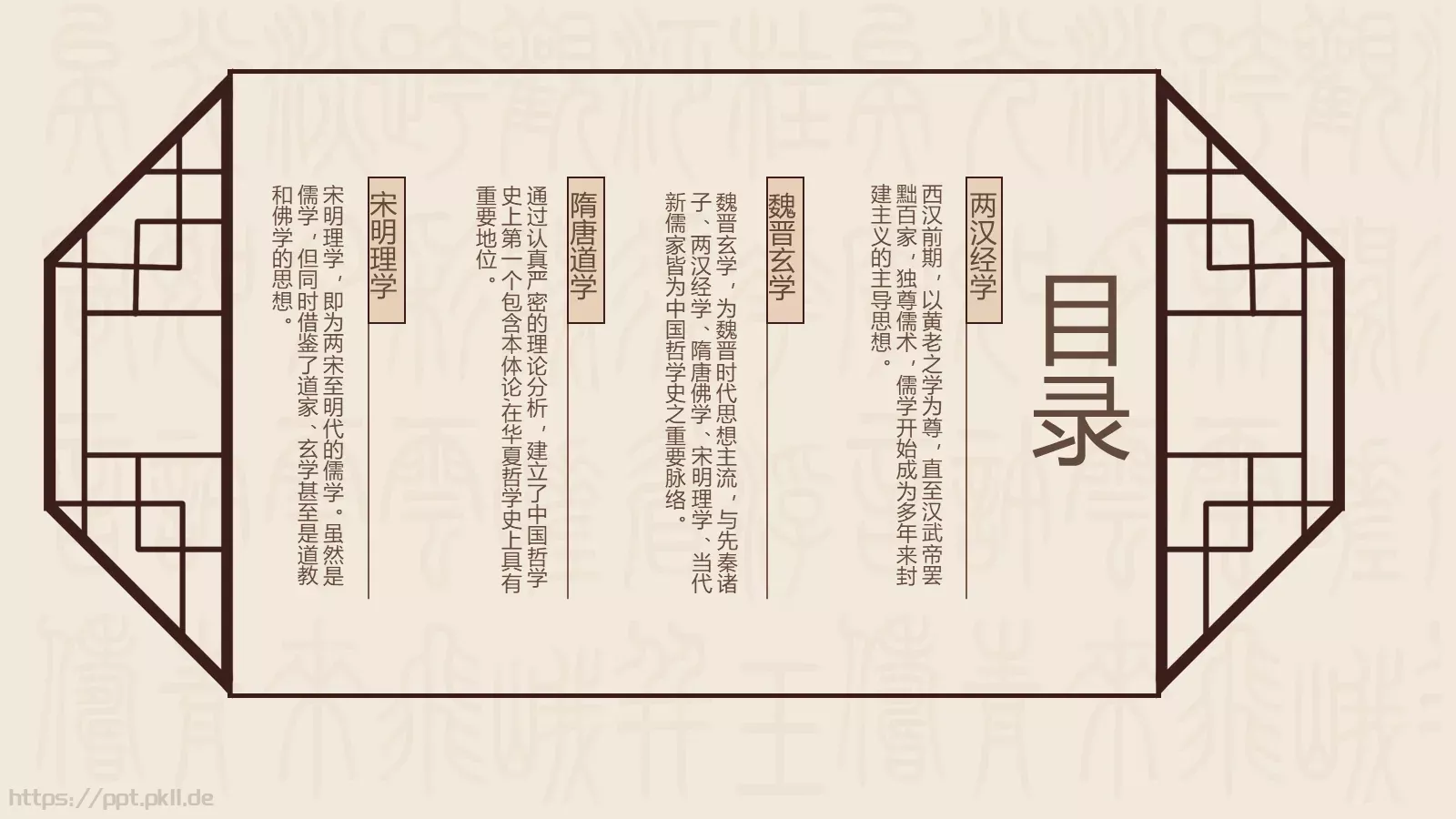 国学传统文化PPT模板 第 2 页缩略图