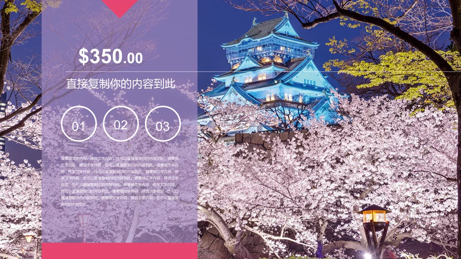 旅游介绍PPT模板 第 11 页预览图