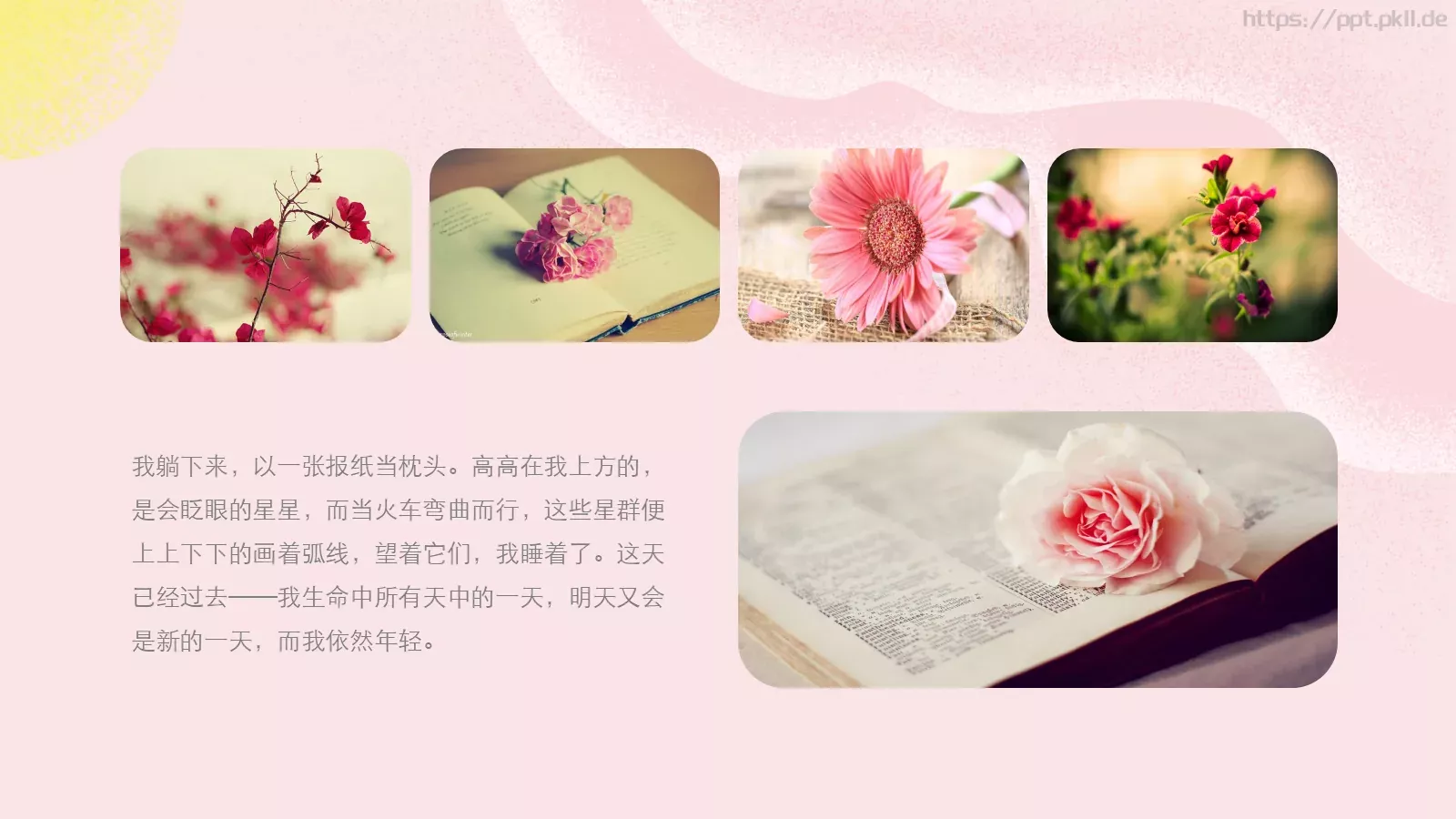 毕业季我们一起去浪迹天涯PPT模板 第 17 页预览图