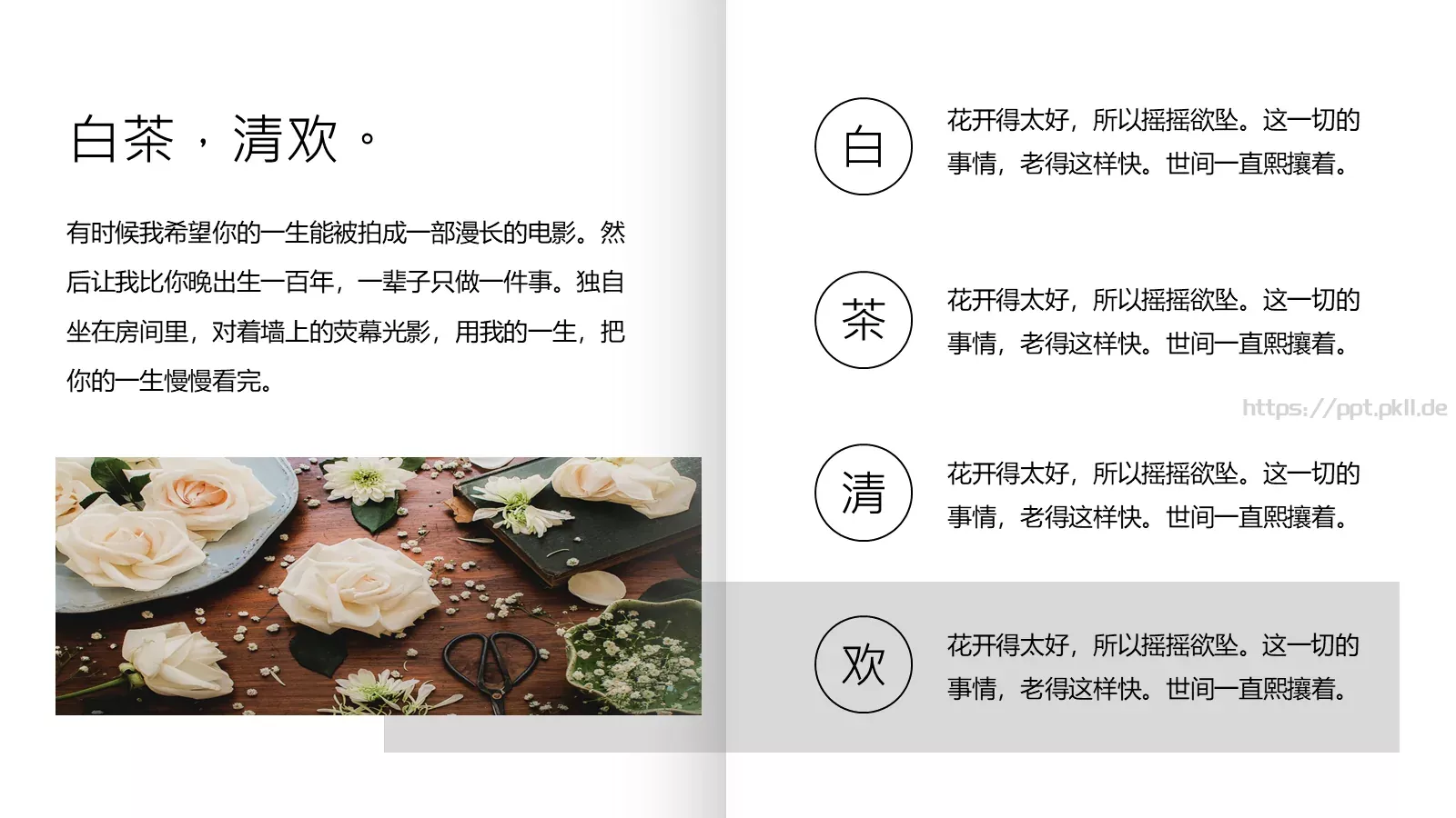 通用模板白茶清欢通用 第 12 页预览图