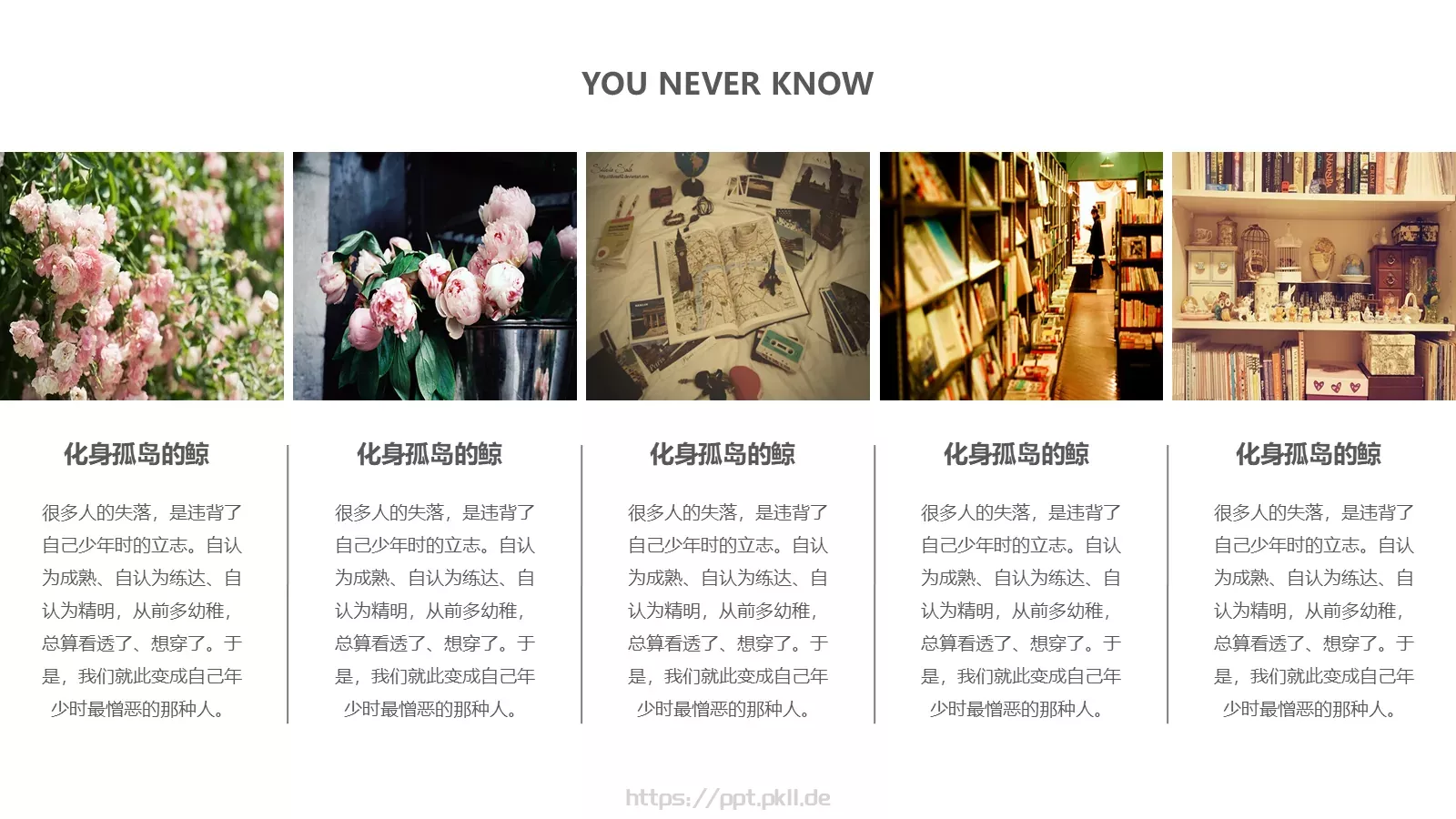 小清新相册PPT模板 第 22 页预览图