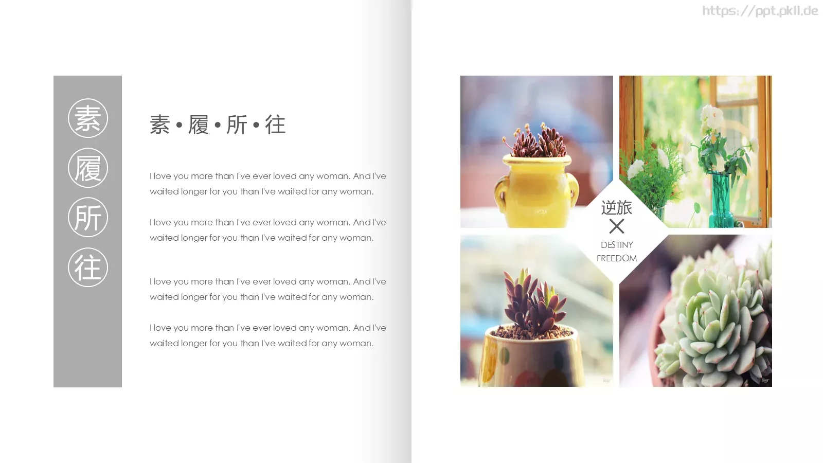 素 履 所 往PPT模板 第 13 页预览图